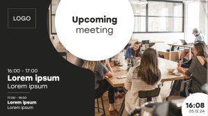 Meeting Room - Layout 3 - digital signage template