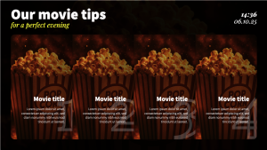 Cinema - Layout 2 - digital signage template