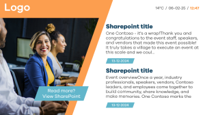 Office Communication - Layout 4 - digital signage template