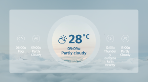 Weather - Layout 7 - digital signage template