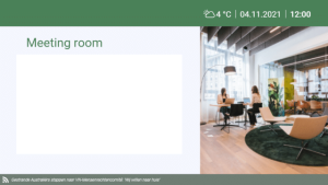 Outlook Meeting Rooms - Layout 2 - digital signage template