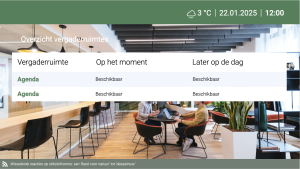 Outlook Meeting Rooms - Layout 2 - digital signage template