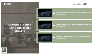 Poll / Survey - Layout 2 - digital signage template