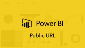 Power BI Public URL - digital signage template