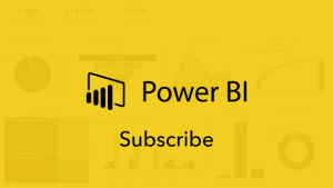 Power BI Subscription - digital signage template