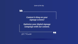 Quotes - Layout 1 - digital signage template