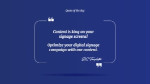 Quotes - Layout 3 - digital signage template