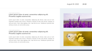 RSS Feed - Layout 1 - digital signage template