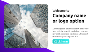 Screensaver - Layout 1 - digital signage template