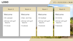 SEM Meeting Room - Layout 1 - digital signage template