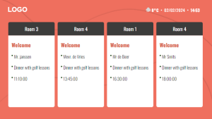 SEM Meeting Room - Layout 3 - digital signage template