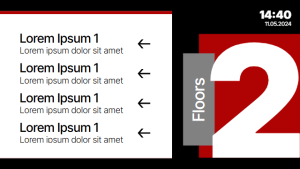 Wayfinding - Layout 2 - digital signage template