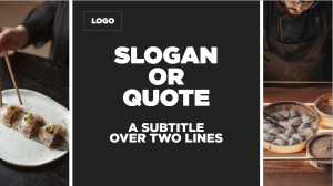 Slogan - Layout 1 - digital signage template