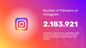 Follower Counter - Instagram - digital signage template