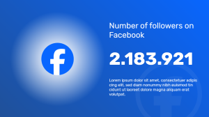 Follower Counter - Facebook - digital signage template