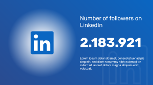 Follower Counter - LinkedIn - digital signage template