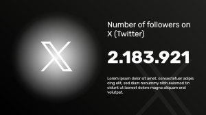 Follower Counter - X (Twitter) - digital signage template