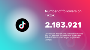 Follower Counter - TikTok - digital signage template