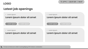 Internal Communication - Layout 10 - digital signage template