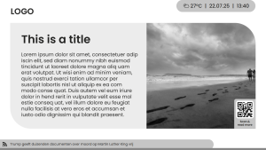 Internal Communication - Layout 5 - digital signage template