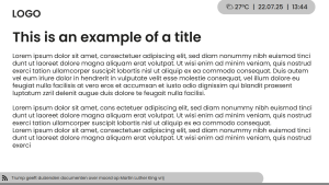 Internal Communication - Layout 6 - digital signage template