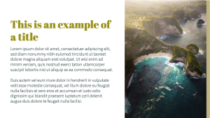 Text, Image and Video - Layout 1 - digital signage template