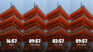 World Clocks - Layout 1 - digital signage template