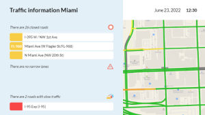 Traffic Information - Layout 1 - digital signage template