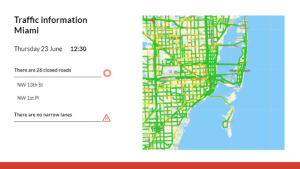 Traffic Information - Layout 2 - digital signage template