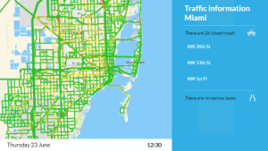 Traffic Information - Layout 3 - digital signage template