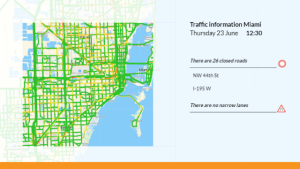 Traffic Information - Layout 4 - digital signage template