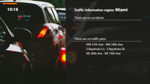 Traffic Information - Layout 7 - digital signage template