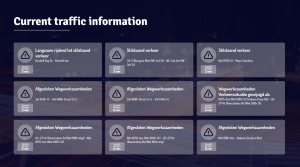 Traffic Information - Layout 8 - digital signage template
