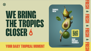 Tropical - Layout 1 - digital signage template