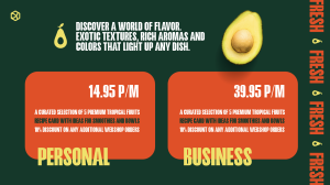 Tropical - Layout 3 - digital signage template