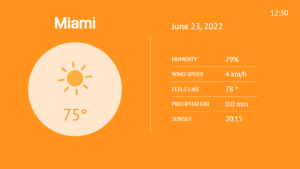 Weather - Layout 4 - digital signage template