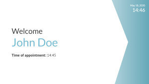 Welcome - Layout 2 - digital signage template