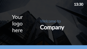 Welcome - Layout 5 - digital signage template