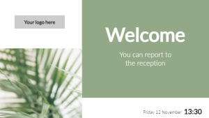 Welcome - Layout 6 - digital signage template