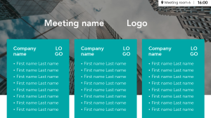 Group Welcome - Layout 1 - digital signage template