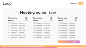Group Welcome - Layout 2 - digital signage template