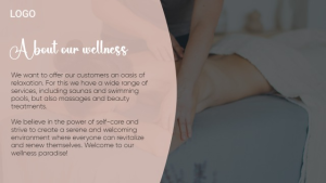 Wellness - Layout 4 - digital signage template