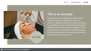 Wellness and Beauty - Layout 2 - digital signage template