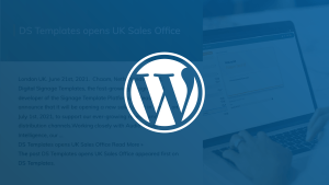 WordPress - Layout 1 - digital signage template